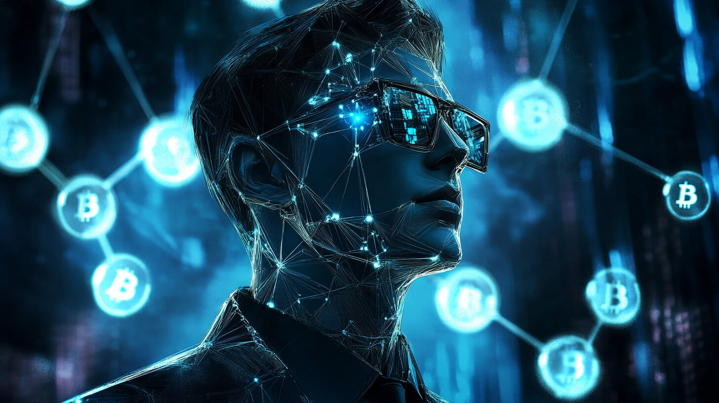Dynamic illustration of an AI agent executing gasless DeFi token swaps on a futuristic blockchain network with 0xGasless SDK integration