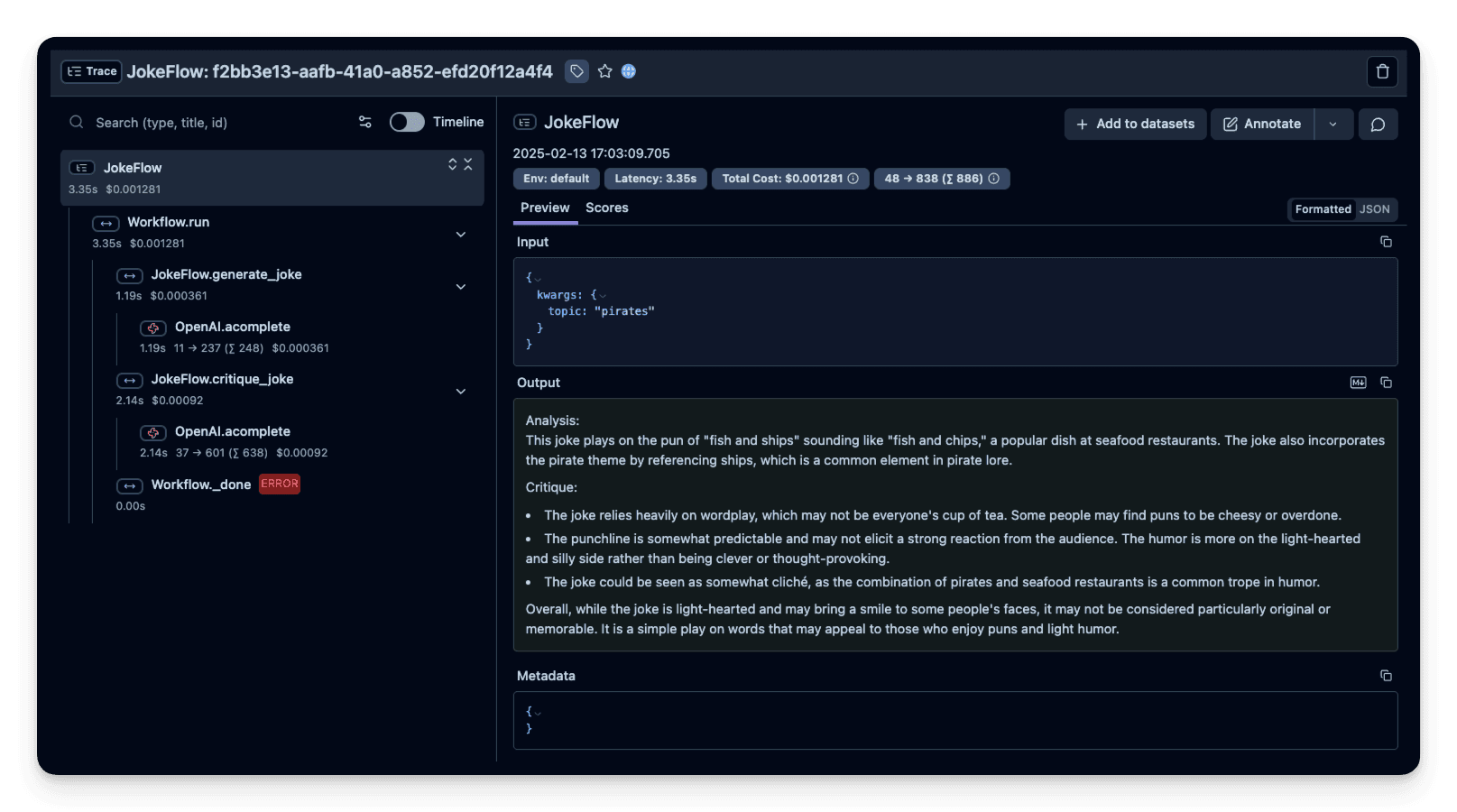 On-chain monitoring dashboard AI agent